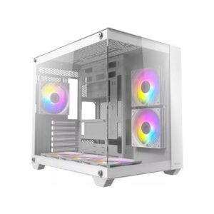 ANTEC CX800 Mid Tower Gaming Case, White, 270 Full-view tempered glass, 3 x 120mm ARGB reverse fans, 1x USB 2.0 / 1x USB 3.0, ATX, Micro ATX, ITX - Image 2