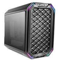 Antec Dark Cube Mid Cube 2 x USB 3.0 / 1 x USB 3.1 Type-C Tempered Glass Side Window Panel with Interchangeable Front Panels Black Case