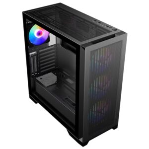 CRONUS Phanes Gaming PC Case, Full Tower with Tempered Glass, ARGB Lighting, Enhanced Connectivity, and Superior Airflow, ATX, Micro ATX, Mini-ITX, and E-ATX - Image 2