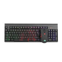 Marvo Scorpion KW512 3 Colour LED Backlit with 7 Lighting Modes Wireless Keyboard and Mouse Bundle
