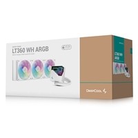 DeepCool LT360 Liquid CPU Cooler, 360mm Radiator, Triple 120mm ARGB Fans, Infinity Mirror Top Cap, Anti-Leak Tech, White - Image 8