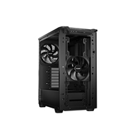 be quiet! Pure Base 501 Case, Airflow Window Black, Mid Tower, 2 x USB Type-A, 1 x USB Type-C, 2 x Pure Wings 2 140mm Black PWM Fans Included, Sleek front panel and airflow top cover for a unified, classic design. - Image 5