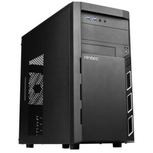 ANTEC VSK 3000 Elite Case, Home & Business, Black, Micro Tower, 2 x USB 3.0, Micro ATX, Mini-ITX, Perfect for Enterprise Users - Image 2