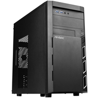 ANTEC VSK 3000 Elite Case, Home & Business, Black, Micro Tower, 2 x USB 3.0, Micro ATX, Mini-ITX, Perfect for Enterprise Users