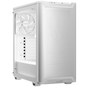 be quiet! Pure Base 501 Airflow Window White ATX Mid Tower Case with USB-A, USB-C, 2 x Pure Wings 2 140mm Black PWM Fans, Sleek Front Panel and Airflow Cover - Image 2