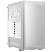 be quiet! Pure Base 501 Case, Airflow Window White, Mid Tower, 2 x USB Type-A, 1 x USB Type-C, 2 x Pure Wings 2 140mm Black PWM Fans Included, Sleek front panel and airflow top cover for a unified, classic design.