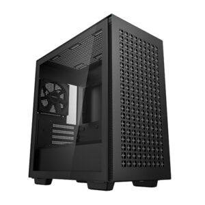DeepCool CH370, Black, Mini Tower Chassis w/ Tempered Glass Window, 1x 120mm Fan, 2x USB 3.0, mATX/mITX - Image 2