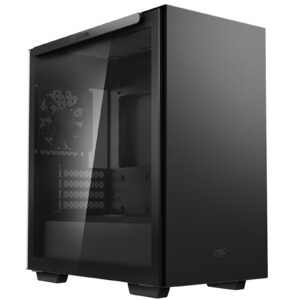 DeepCool MACUBE 110 Case, Home & Business, Black, Micro Tower, 2 x USB 3.0, Tempered Glass Side Window Panel, Micro ATX, Mini-ITX - Image 3