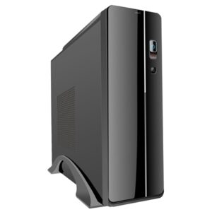 CiT S003B Thin Client Micro ATX Black Case with 300W PSU, 1 x USB 3.0 & 1 x USB 2.0, Built-in 3in1 Card-Reader - Image 2