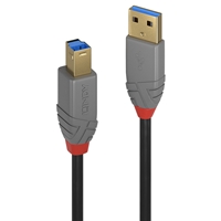 Lindy 36742 2m USB 3.2 Type A to Type B, Anthra Line