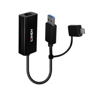 Lindy USB 3.2 Gen 1 Gigabit Ethernet Converter, Bus-Powered, No External Power Supply Required - Image 3