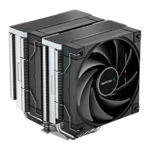 DeepCool AK620 Fan CPU Cooler, Universal Socket, Dual Powerful 120mm FDB PWM Black Fans, 1850RPM, 6 Heat Pipes, 260W Heat Dissipation Power, Unique Matrix Fin Design - Image 3