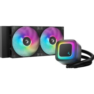DeepCool LE240 V2 240mm Liquid CPU Cooler, Dual 120mm ARGB Fans, Anti-Leak Tech, Quiet Pump, High Performance for Intel & AMD Sockets - Image 2