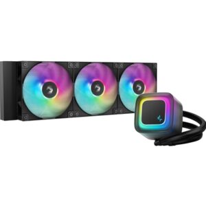 DeepCool LE360 V2 360mm Liquid CPU Cooler, Triple 120mm ARGB Fans, Anti-Leak Tech, Quiet High-Performance Pump, Compatible with Intel & AMD Sockets - Image 2