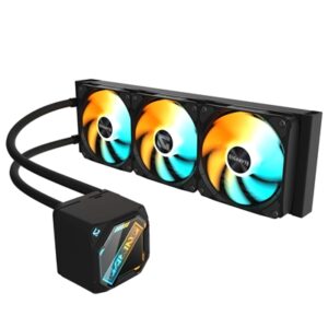 GIGABYTE GP-GIGABYTE GME 360 All-in-One Liquid CPU Cooler with 360mm Radiator, ARGB Lighting, Teflon Tubing and Magnetic Rotating Cover - Image 2