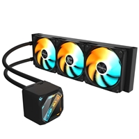 GIGABYTE GP-GIGABYTE GME 360 All-in-One Liquid CPU Cooler with 360mm Radiator, ARGB Lighting, Teflon Tubing and Magnetic Rotating Cover