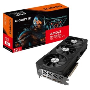 Gigabyte AMD Radeon RX 7700 XT GAMING OC Graphics Card, 12GB GDDR6, 3456 Streams, 2599 MHz Boost Clock, Triple Fan, RGB, 2x DisplayPorts / 2x HDMI Ports - Image 2