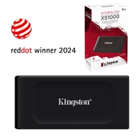 Kingston XS1000 1TB Portable External SSD, Read 1050MB/s, Write 1000MB/s, USB 3.2 Gen 2, 5 Year Warranty