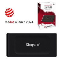 Kingston XS1000 2TB Portable External SSD, Read 1050MB/s, Write 1000MB/s, USB 3.2 Gen 2, 5 Year Warranty