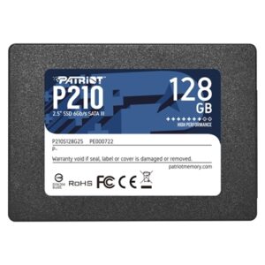 Patriot P210 (P210S128G25) 128GB 2.5 Inch SSD, Sata 3 Interface, Read 450MB/s, Write 540MB/s, 3 Year Warranty - Image 2