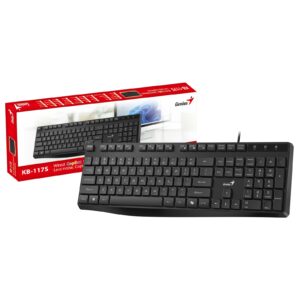 Genius KB-117S Wired AI Copilot Silent Keyboard, USB Plug and Play, 11 Multimedia Function Keys, Full Size UK Layout Design for Home or Office, Black - Image 3
