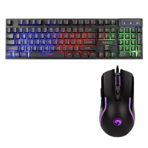 Marvo Scorpion Keyboard and Mouse Bundle featuring Marvo Scorpion K605 3 Colour LED Backlit USB 2.0 Frameless UK Layout Gaming Keyboard & Marvo Scorpion M292 Capo 20 USB RGB Programmable Gaming Mouse - Image 3