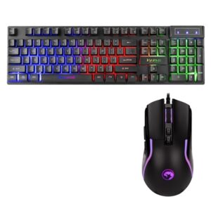 Marvo Scorpion Keyboard and Mouse Bundle featuring Marvo Scorpion K605 3 Colour LED Backlit USB 2.0 Frameless UK Layout Gaming Keyboard & Marvo Scorpion M292 Capo 20 USB RGB Programmable Gaming Mouse - Image 2