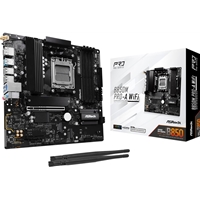 ASRock B850M Pro-A WiFi AMD AM5 Socket Motherboard, Micro-ATX, 4x DDR5 Slots, 3x M.2 Sockets, 2x USB-C Port, 2.5GbE LAN, Wi-Fi 6E, 1x DisplayPort / 1x HDMI Port