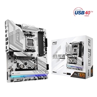 ASRock X870 PRO RS AMD AM5 Socket Motherboard, ATX, 4x DDR5 Slots, 3x M.2 Sockets, 3x USB-C Port, Fitted I/O Shield, 2.5GbE LAN, 1x HDMI Port / 2x USB-C (USB4)