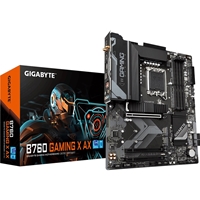 Gigabyte B760 GAMING X AX Intel 1700 Socket Motherboard, ATX, 4x DDR5 Slots, 3x M.2 Sockets, 2x USB-C Port, Fitted I/O Shield, 2.5GbE LAN, Wi-Fi 6E, 1x DisplayPort / 1x HDMI Port