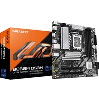 Gigabyte B860M DS3H Intel 1851 Socket Motherboard, Micro-ATX, 4x DDR5 Slots, 2x M.2 Sockets, 1x USB-C Port, 2.5GbE LAN, 2x DisplayPorts / 1x HDMI Port