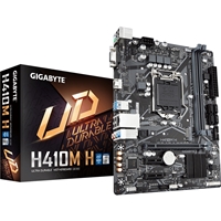 Gigabyte H410M H V2 Ultra Durable Intel 1200 Socket Motherboard, Micro-ATX, 2x DDR4 Slots, 1x M.2 Socket, GbE LAN, 1x D-Sub / 1x HDMI Port