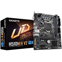 Gigabyte H510M H V2 Ultra Durable Intel 1200 Socket Motherboard, Micro-ATX, 2x DDR4 Slots, 1x M.2 Socket, GbE LAN, 1x D-Sub / 1x HDMI Port