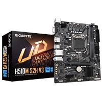 Gigabyte H510M S2H V3 Ultra Durable Intel 1200 Socket Motherboard, Micro-ATX, 2x DDR4 Slots, 1x M.2 Socket, GbE LAN, 1x D-Sub / 1x DisplayPort / 1x HDMI Port