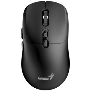 Genius AI Copilot Wireless Bluetooth Silent Mouse, Blutooth & 2.4 GHz, Adjustable DPI levels up to 16000 DPI, 7 Button with Scroll Wheel, Black - Image 3