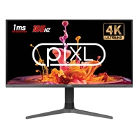 piXL CM32G7 32 Inch 4K IPS Monitor, 165Hz, 1ms, Frameless, Freesync, G-Sync, HDMI, DisplayPort, USB-C, USB-A x 2 With Audio Port, Black, RGB Lighting, VESA Mount, Height Adjustable, 3 Year Warranty