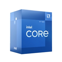 Intel Core i7 12700 12 Core Processor, 20 Threads, 2.1GHz up to 4.9Ghz Turbo Alder Lake Socket LGA 1700 25MB Cache, 65W, Maximum Turbo Power 180W, Intel UHD 730 Graphics