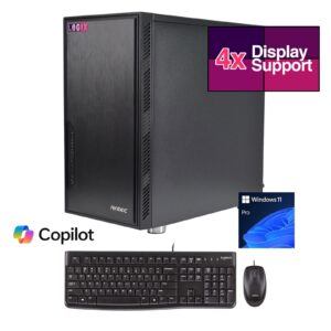 LOGIX Micro Tower - Designed for CCTV Use - Intel i5 Processor, 16GB Kingston Memory, 500GB Kingston SSD, Output to 4 Monitors, with Windows 11 Pro - Image 3