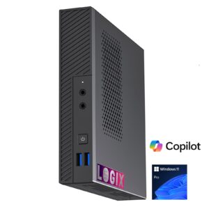 LOGIX 12th Gen Intel i5 6 Core 4.40GHz 1 Litre Mini Business / Security PC for Alarm & Door Entry Systems with 8GB RAM, 250GB NVMe SSD, Windows 11 Pro, Keyboard & Mouse - Image 3