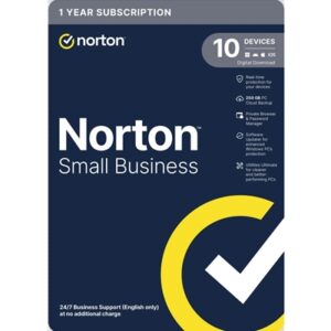 Norton Small Business, Antivirus Software, 10 Devices, 1-year Subscription, Includes 250GB of Cloud Storage, Dark Web Monitoring, Private Browser, 24/7 Business Support, Activation Code by email - ESD - Image 2