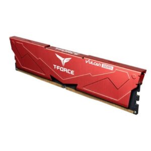 Team T-Force Vulcan FLRD532G5600HC38JDC01 32GB (2x16GB) System Memory, 5600MHz, CL38, DDR5 Kit, Red - Image 3