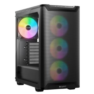 be quiet! Pure Base 501 LX Airflow Window Black ATX Mid Tower Case with USB-A, USB-C, 4 x Light Wings LX Black ARGB PWM Fans - Image 3