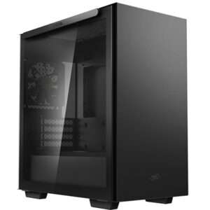 DeepCool MACUBE 110 Case, Home & Business, Black, Micro Tower, 2 x USB 3.0, Tempered Glass Side Window Panel, Micro ATX, Mini-ITX - Image 2