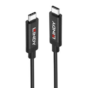 Lindy 43348 3m USB-C (M) 3.2 PD 3A 10Gbps Active Cable - Black - Image 3