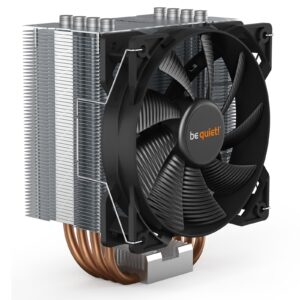 be quiet! Pure Rock 2 Fan CPU Cooler, Universal Socket, Pure Wings 2 120mm PWM Black Cooling Fan, 1500RPM, 4 Heat Pipes, 150W TDP, Asymmetrical Construction to Avoid Blocking Memory Slots, Intel LGA 1700 & AMD AM5 Compatible - Image 3