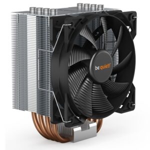 be quiet! Pure Rock 2 Fan CPU Cooler, Universal Socket, Pure Wings 2 120mm PWM Black Cooling Fan, 1500RPM, 4 Heat Pipes, 150W TDP, Asymmetrical Construction to Avoid Blocking Memory Slots, Intel LGA 1700 & AMD AM5 Compatible - Image 2