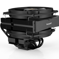 be quiet! Dark Rock TF 2 Fan CPU Cooler, Universal Socket, 2 x Silent Wings 3 135mm PWM Black Cooling Fan, 1400RPM, 6 Heat Pipes, 230W TDP, Immensely High Cooling Performance, Intel LGA 1700 & AMD AM5 Compatible