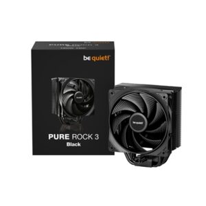 be quiet! Pure Rock 3 CPU Cooler, Universal Socket, Pure Wings 3 PWM Fan, 2000RPM, only 31.2dB(A) at maximum fan speed, 190W TDP, 3-year manufacturer's warranty - Image 2