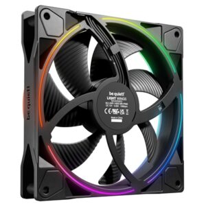 be quiet! Light Wings 140mm PWM Reverse, ARGB Lighting, Ultra-Quiet Operation Max 25.5dB(A), High Airflow, 60,000 Hours - Image 2