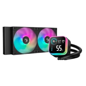 DeepCool LQ240 240mm AIO Liquid CPU Cooler, Segment LCD Display, Dual ARGB PWM Fans, Anti-Leak Tech, DeepCreative Software, Intel LGA1851/1700 & AMD AM5/AM4 Compatible - Image 3